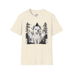 Line Art Dog Mountains 4 T-Shirt