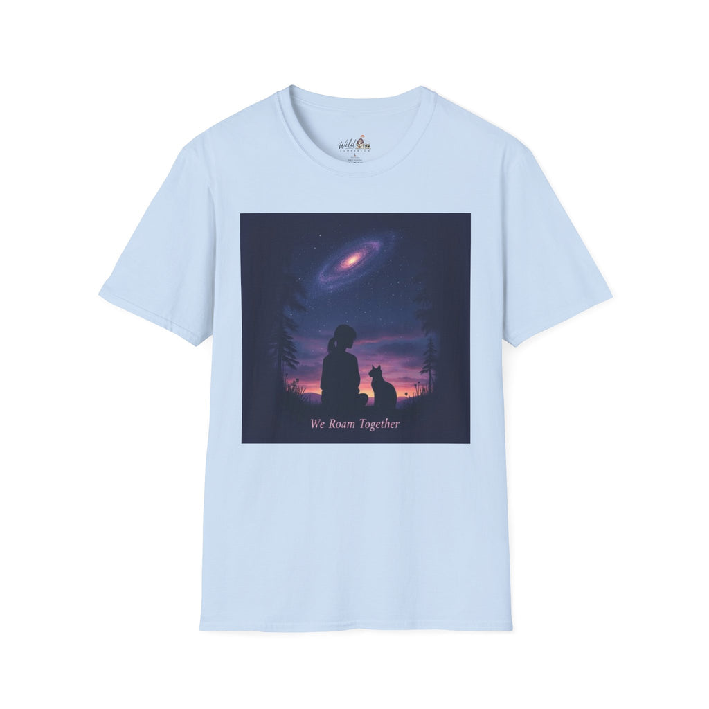 Night Sky with Cat 2 T-Shirt