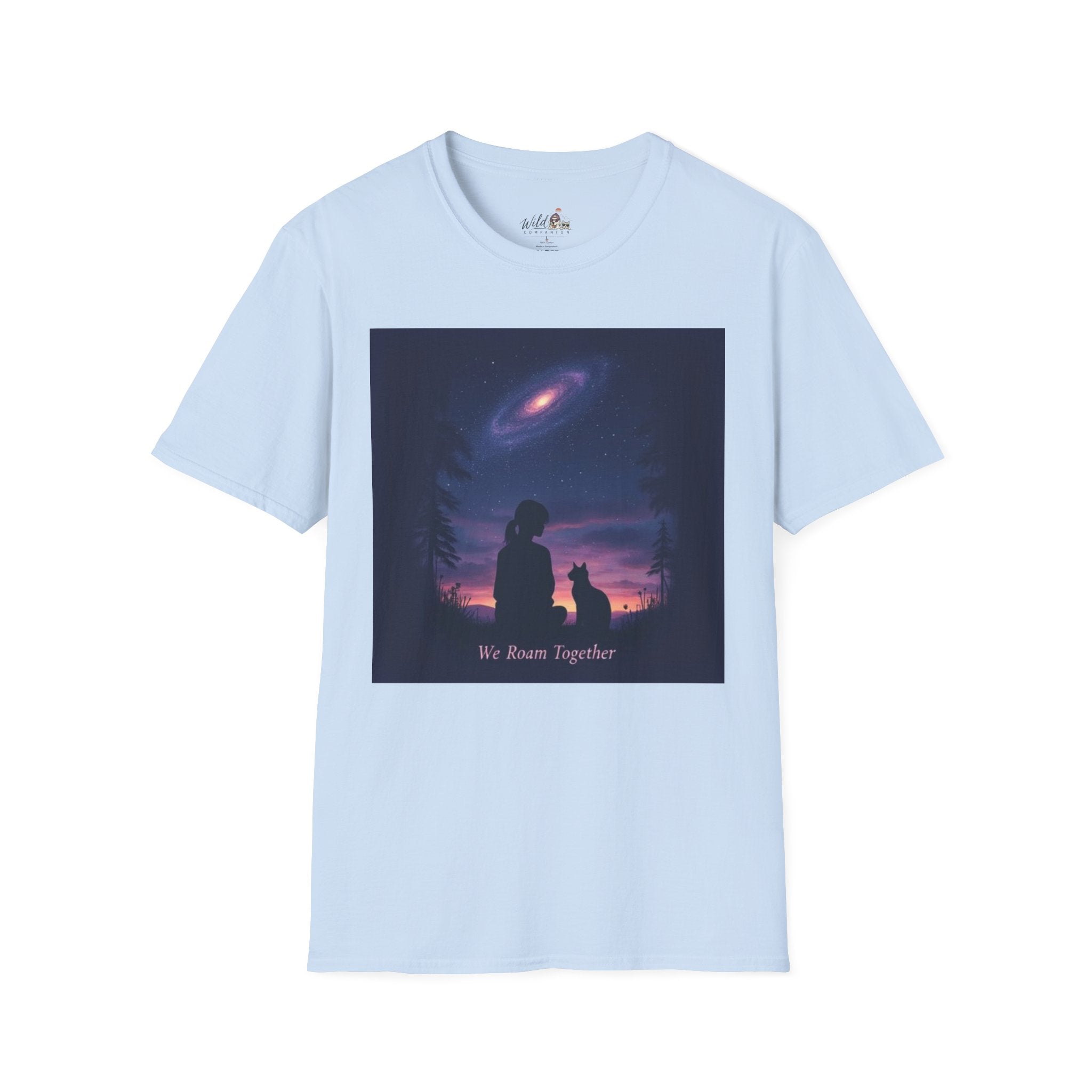 Night Sky with Cat 2 T-Shirt