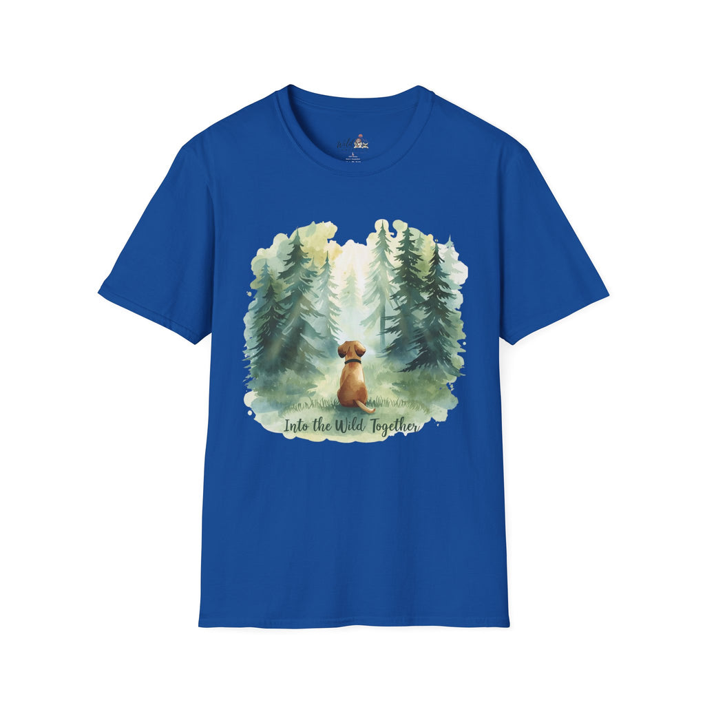 Watercolor Forest Pet 1 Portrait T-Shirt