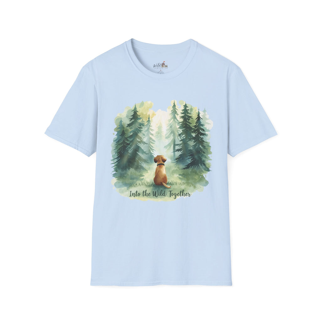 Watercolor Forest Pet 1 Portrait T-Shirt