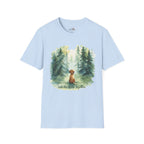 Watercolor Forest Pet 1 Portrait T-Shirt