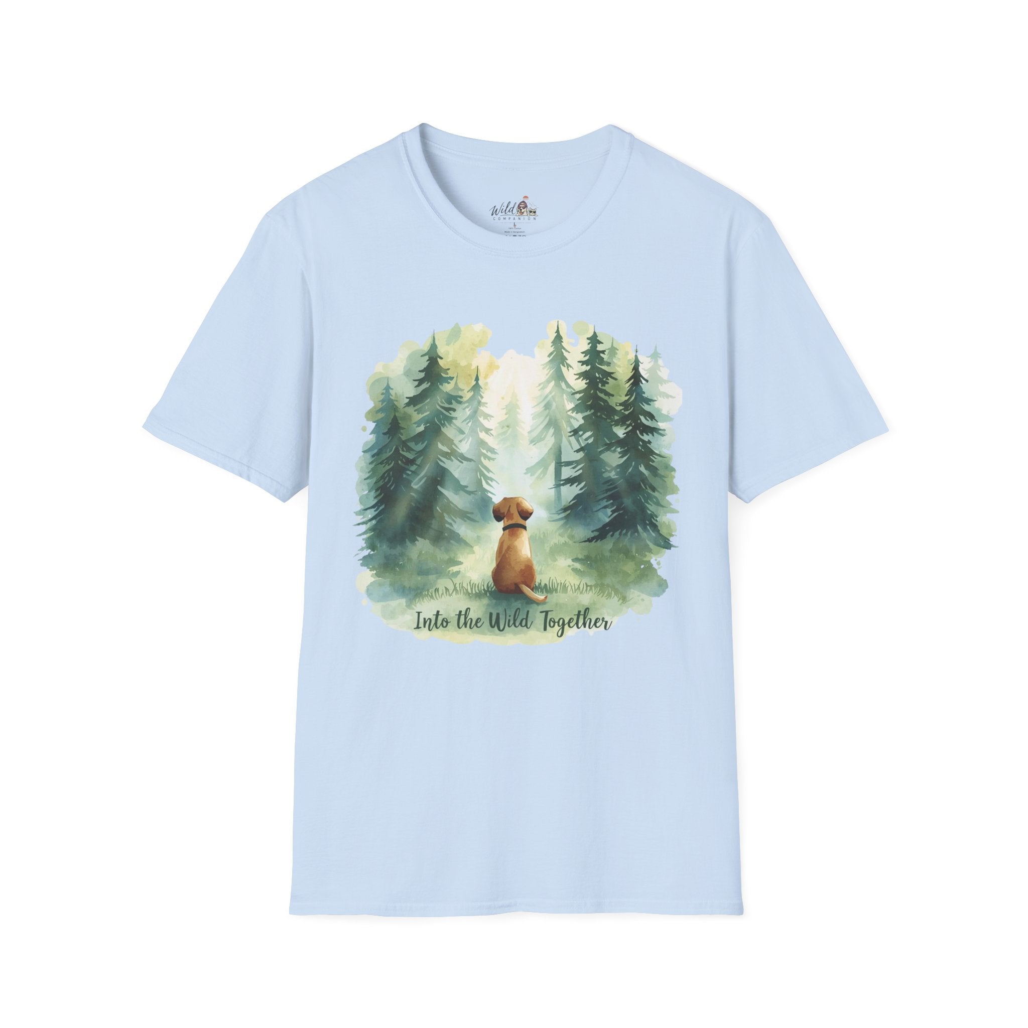 Watercolor Forest Pet 1 Portrait T-Shirt