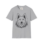 Line Art Dog Mountains 3 T-Shirt