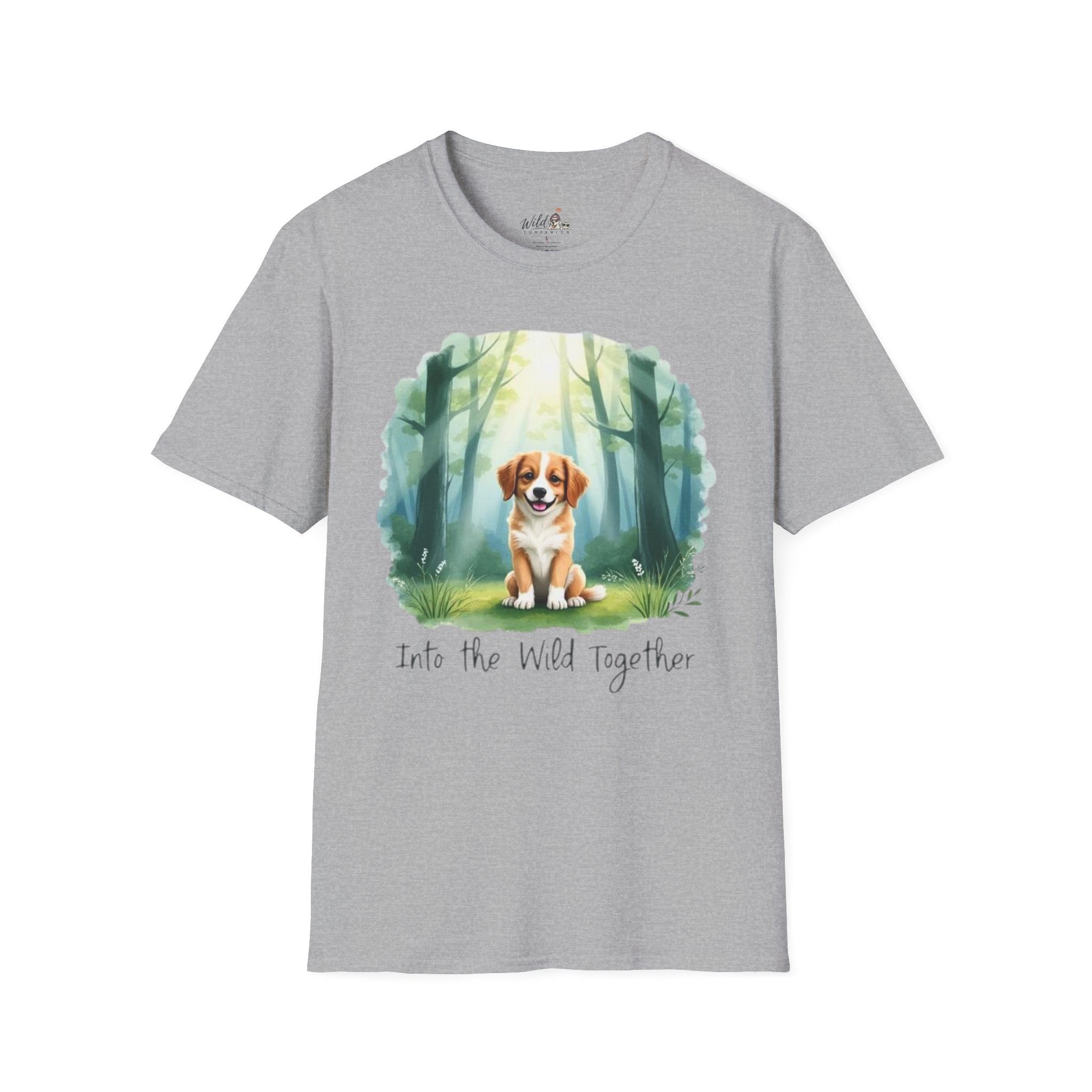 Watercolor Forest Pet 4 Portrait T-Shirt