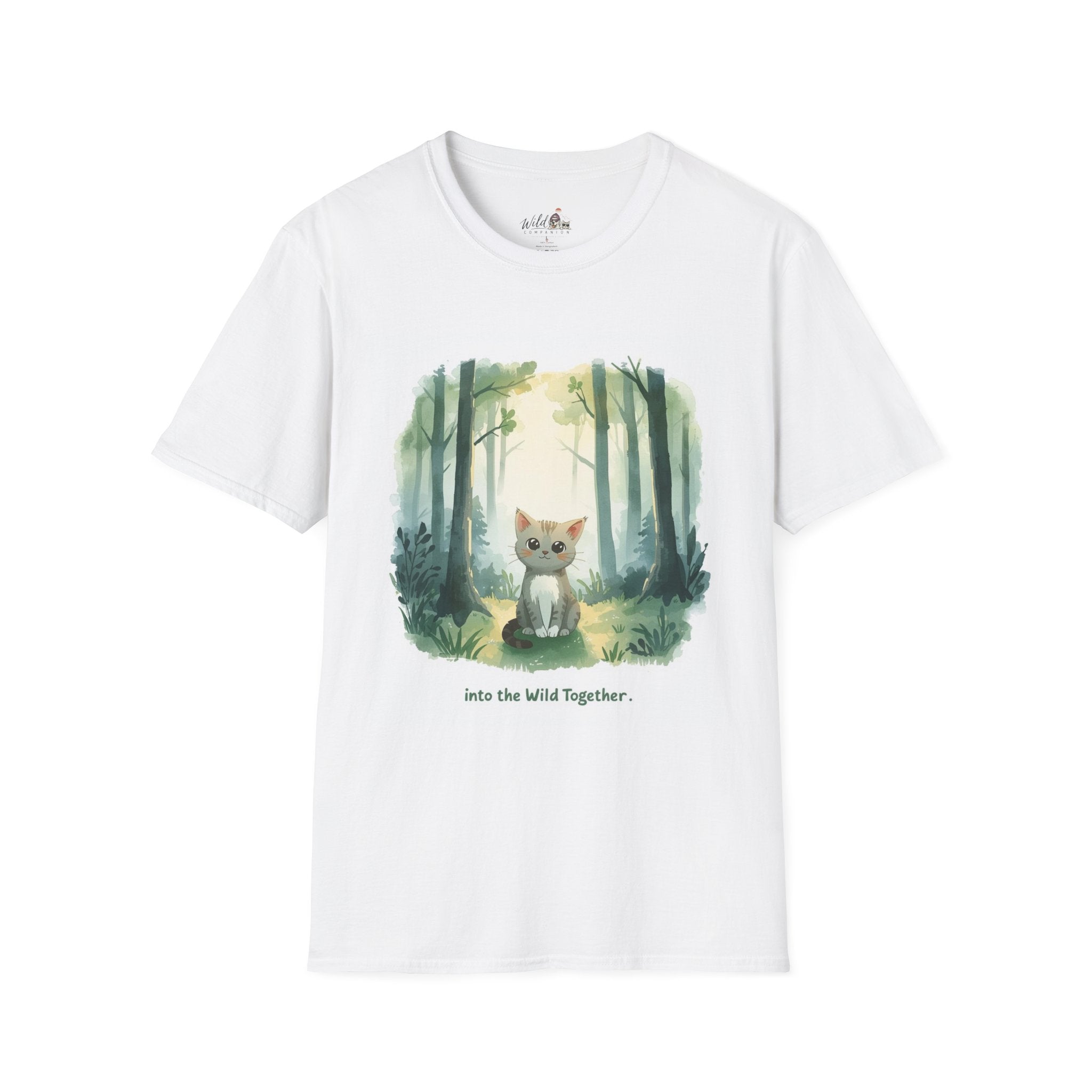 Watercolor Forest Pet 5 Portrait T-Shirt