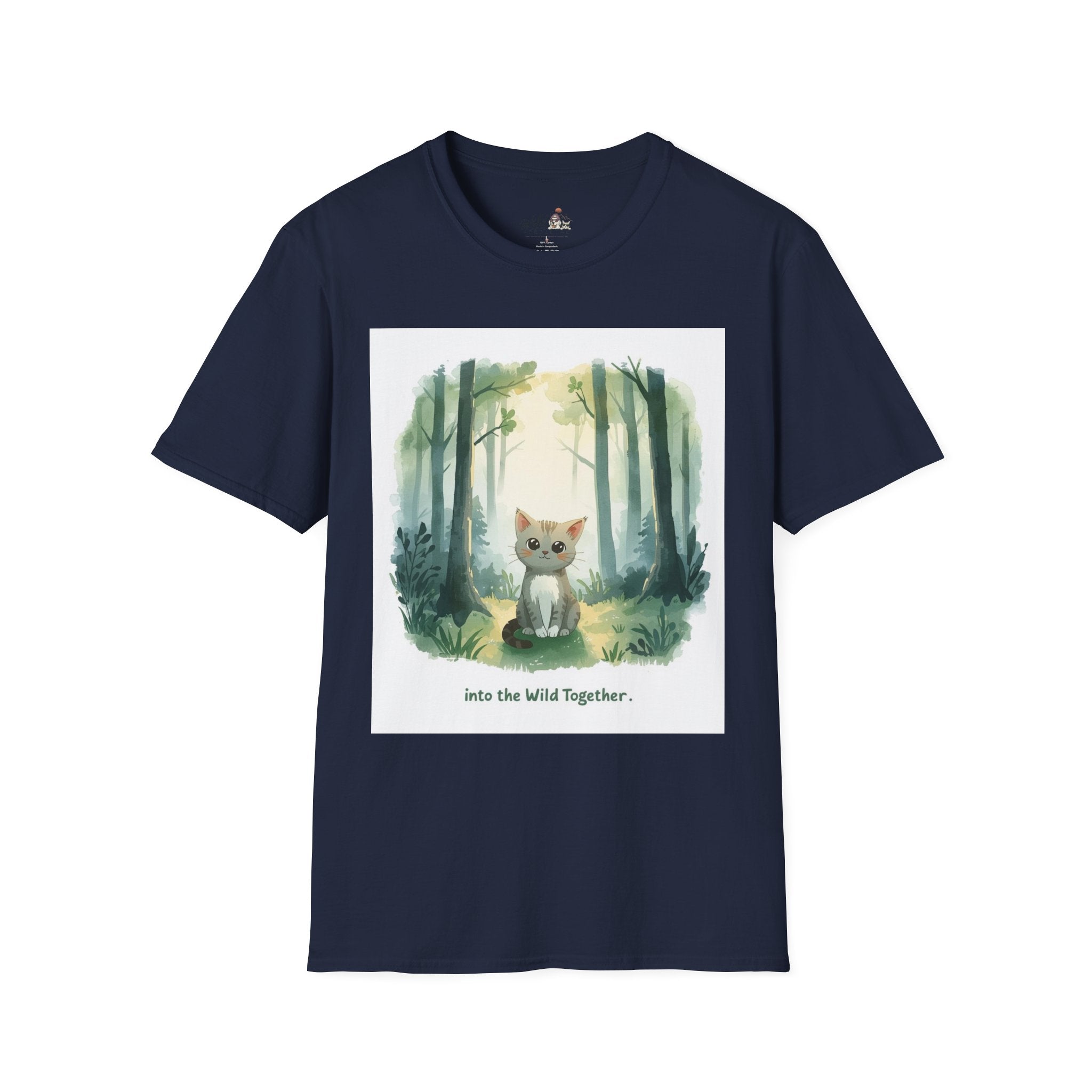 Watercolor Forest Pet 5 Portrait T-Shirt