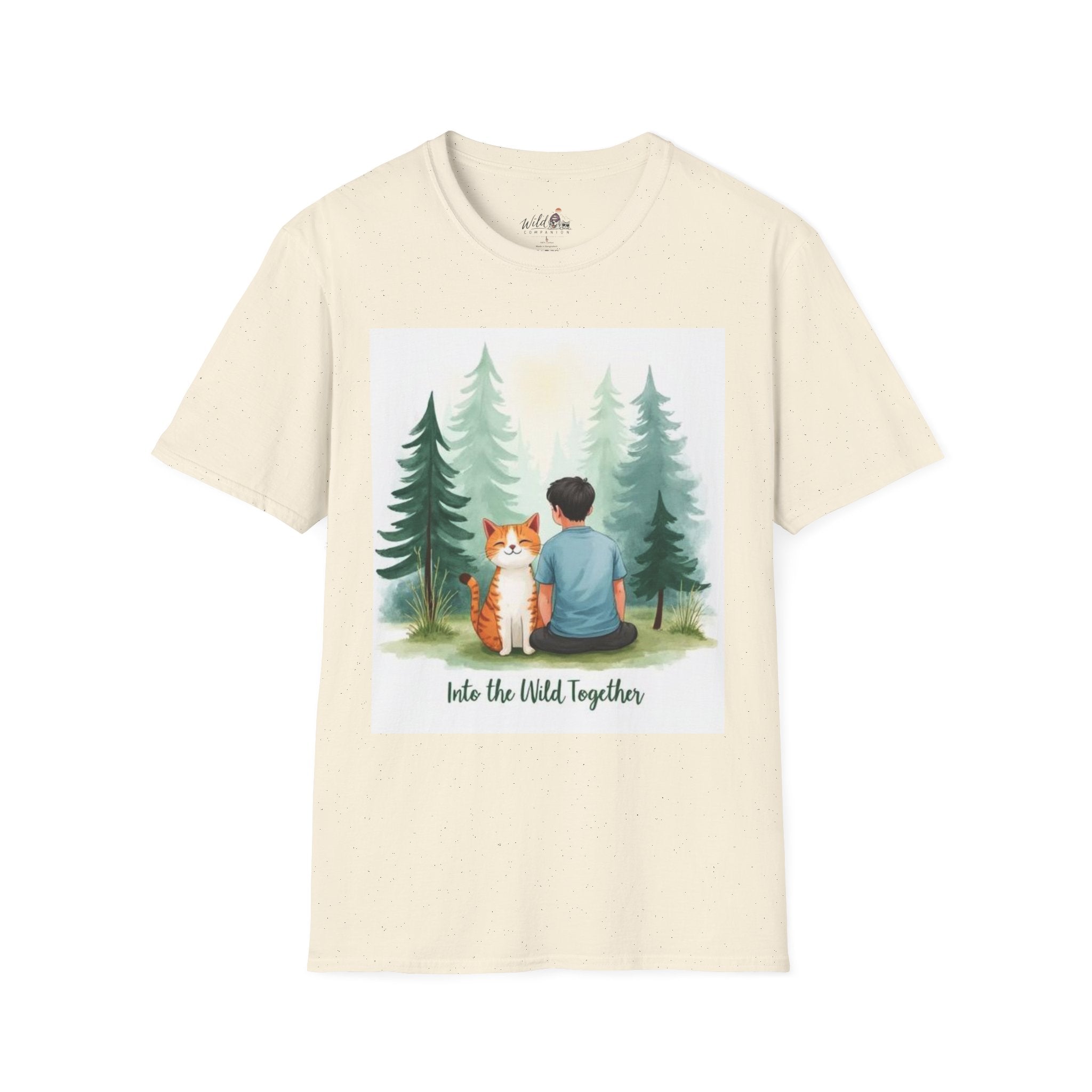 Watercolor Forest Pet 7 Portrait T-Shirt