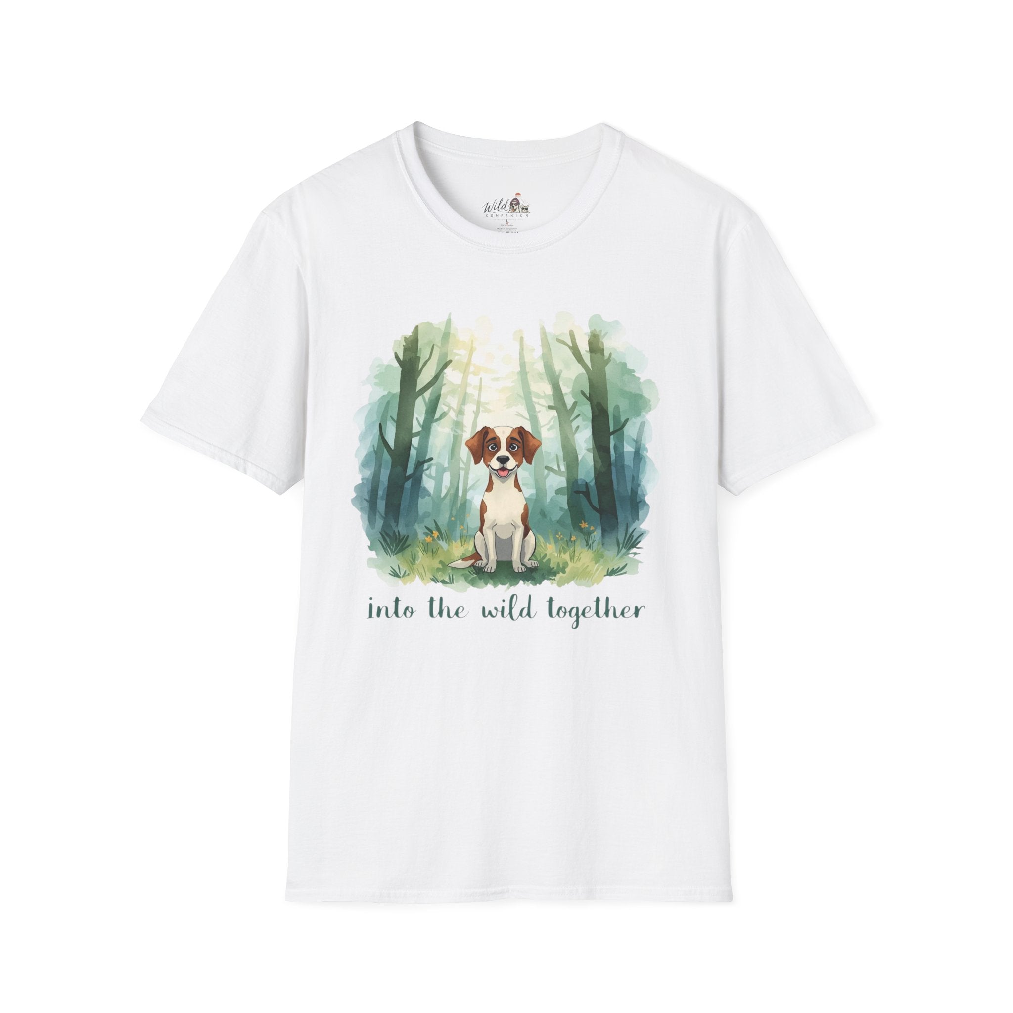 Watercolor Forest Pet 3 Portrait T-Shirt