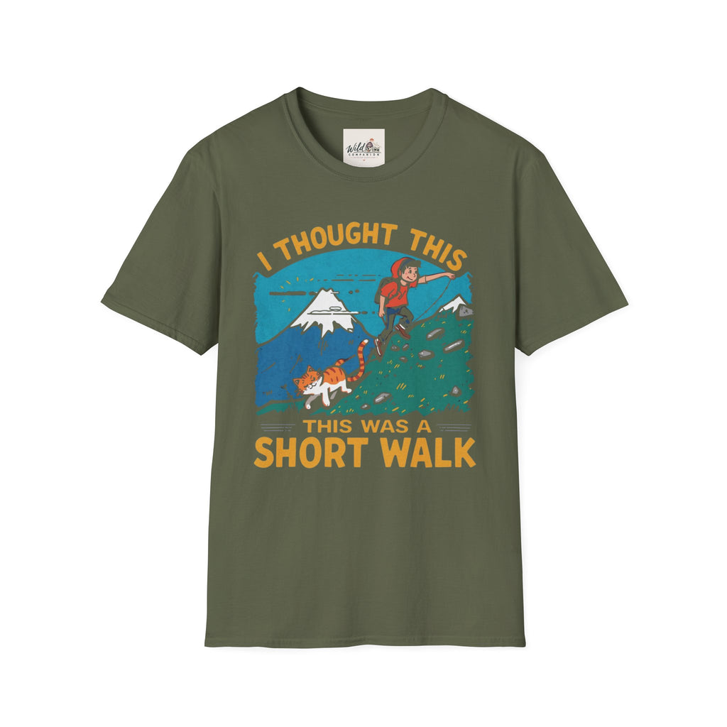 Funny Hiking Cat 1 T-Shirt