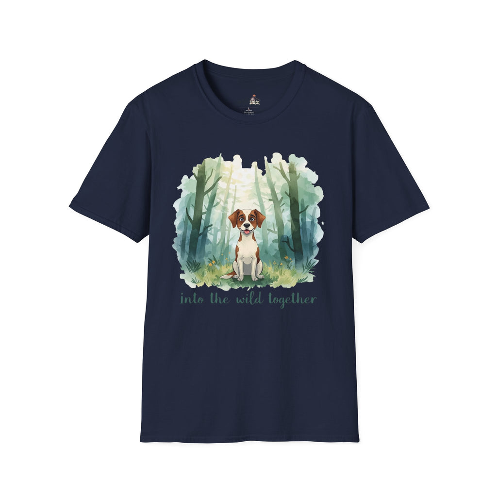Watercolor Forest Pet 3 Portrait T-Shirt