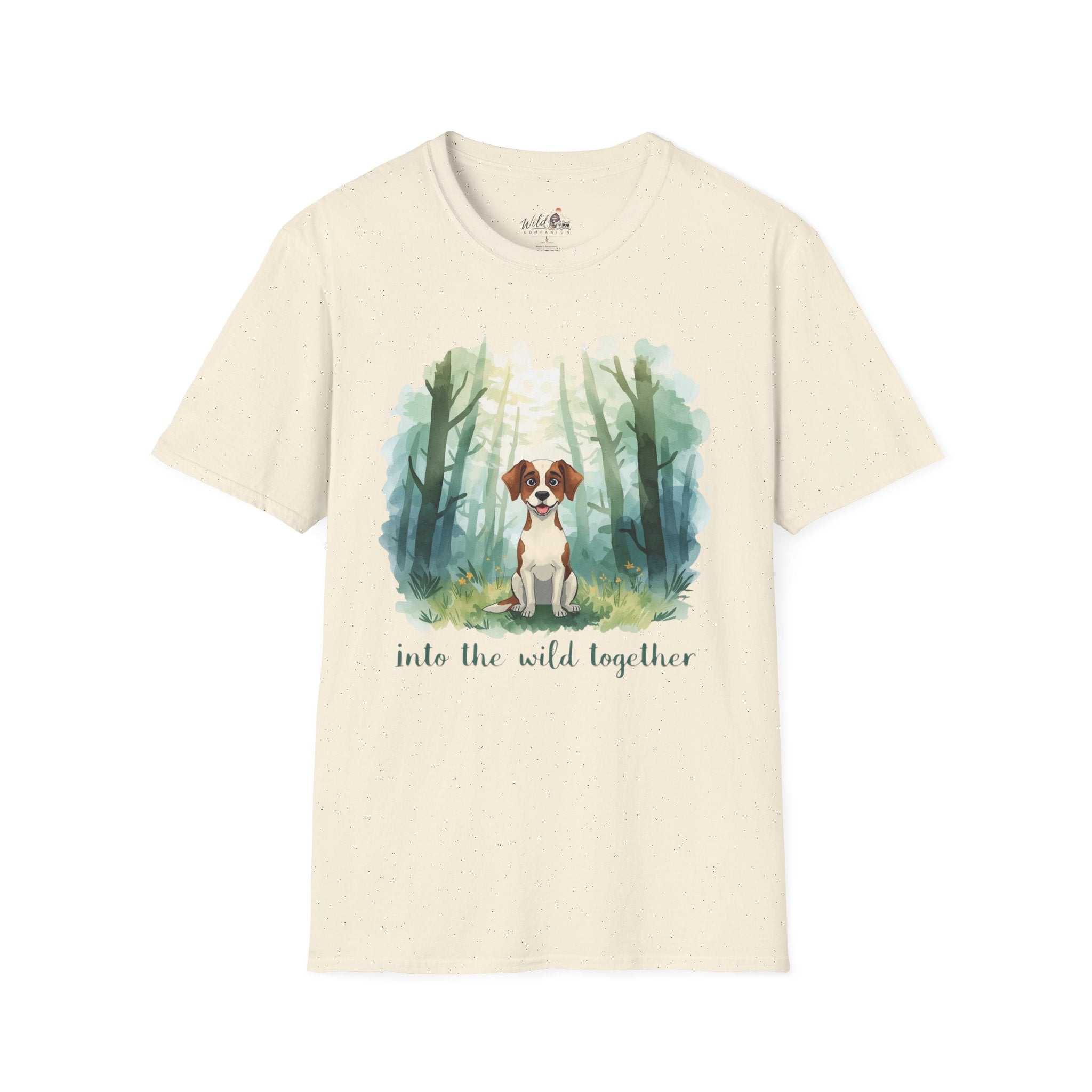 Watercolor Forest Pet 3 Portrait T-Shirt