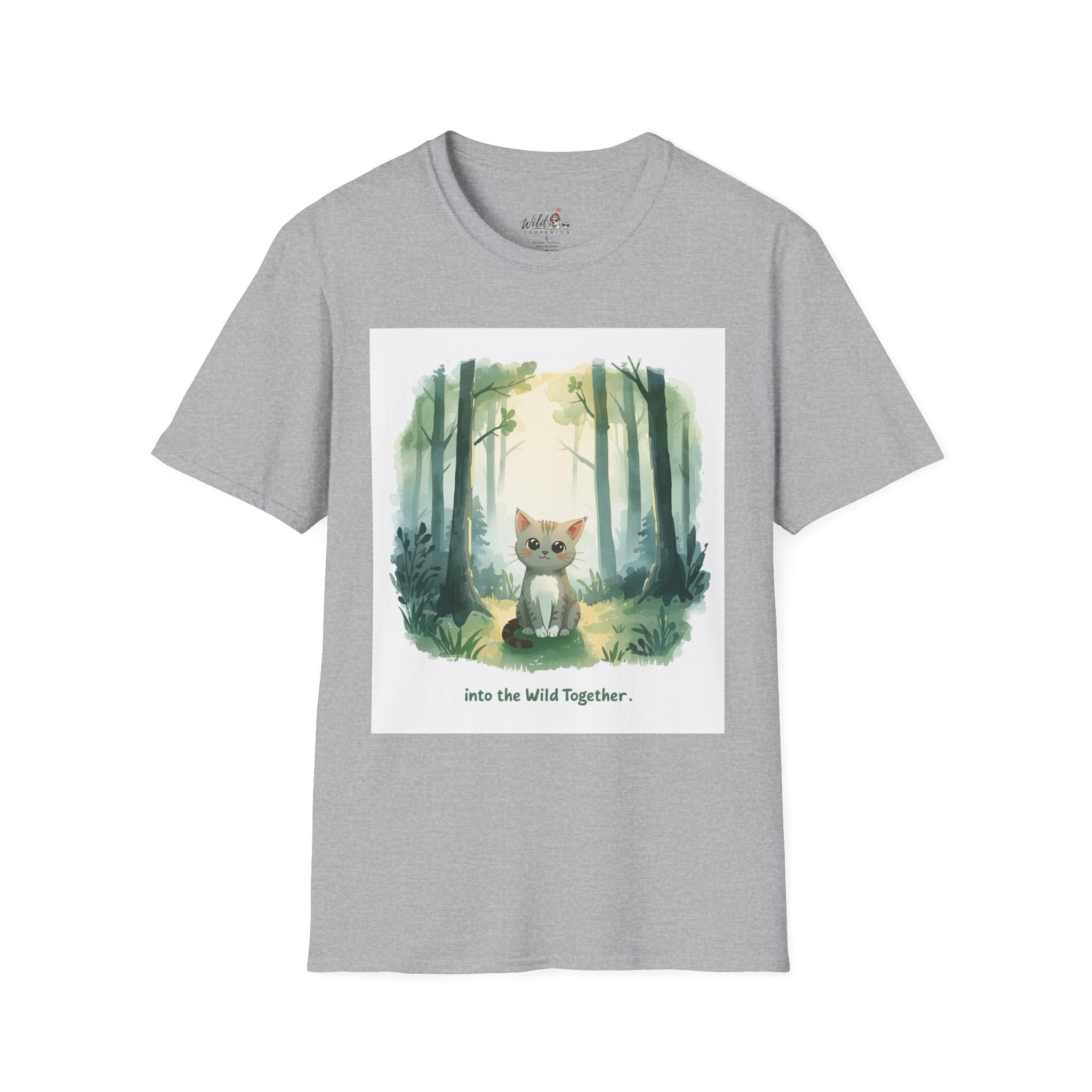 Watercolor Forest Pet 5 Portrait T-Shirt