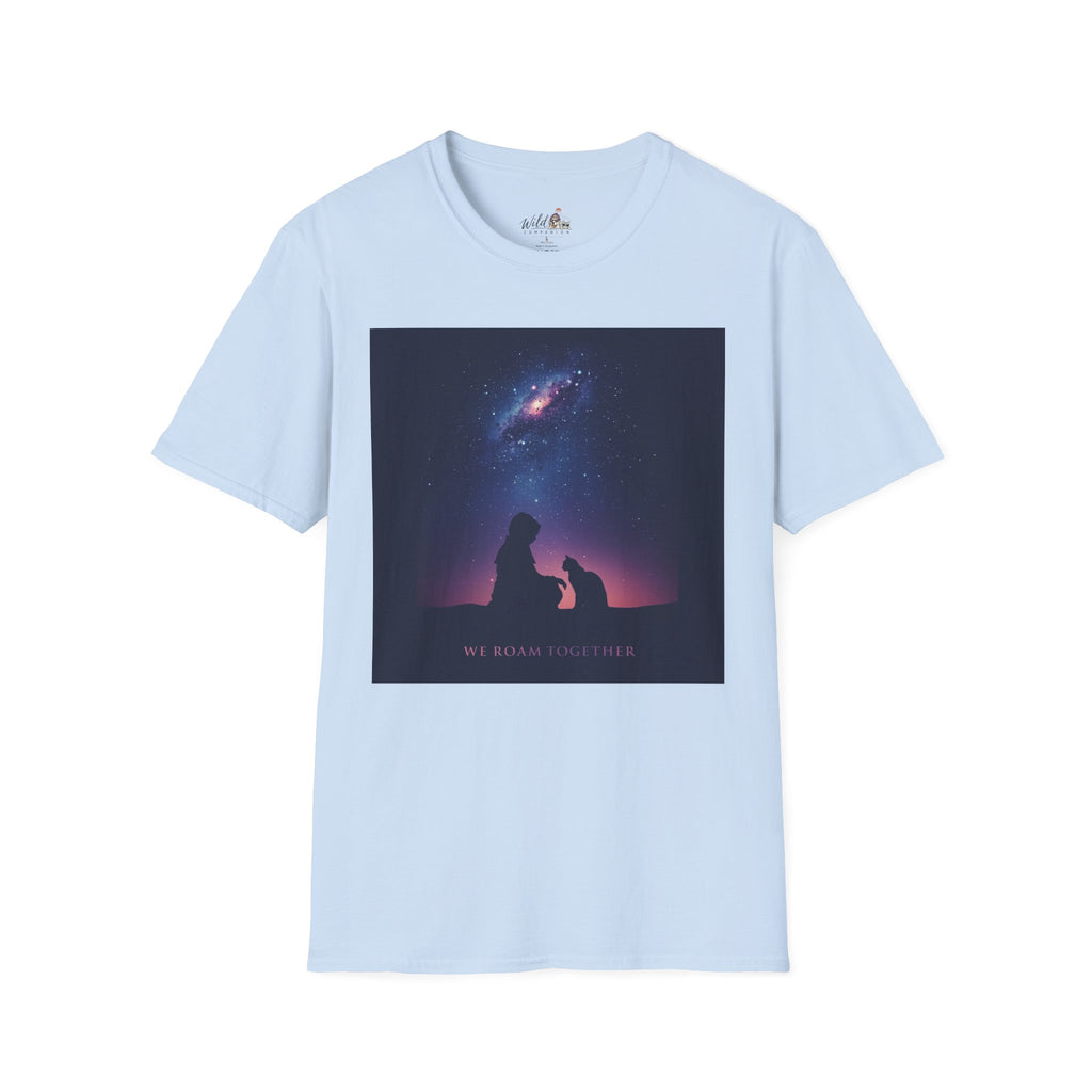 Night Sky with Cat 1 T-Shirt