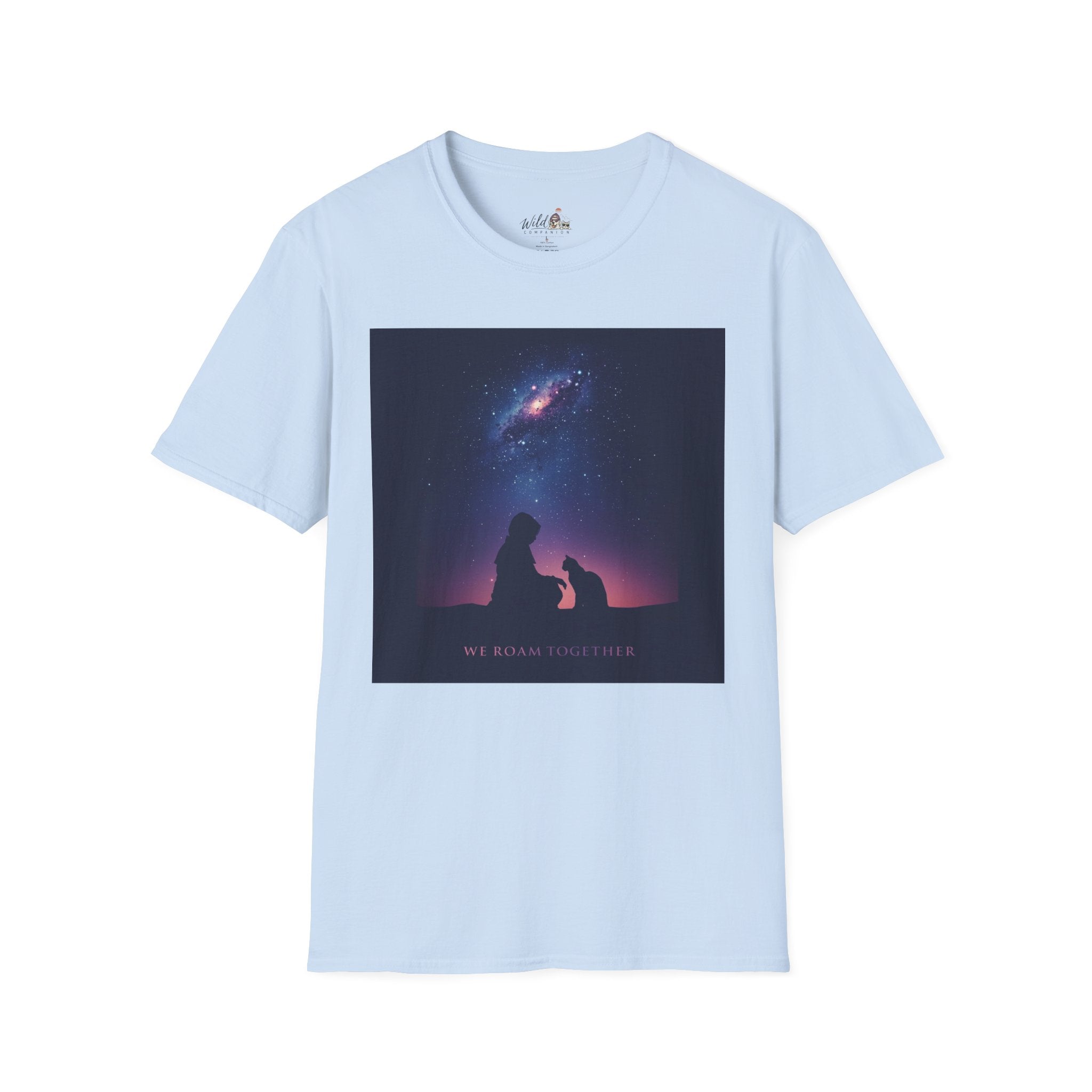 Night Sky with Cat 1 T-Shirt