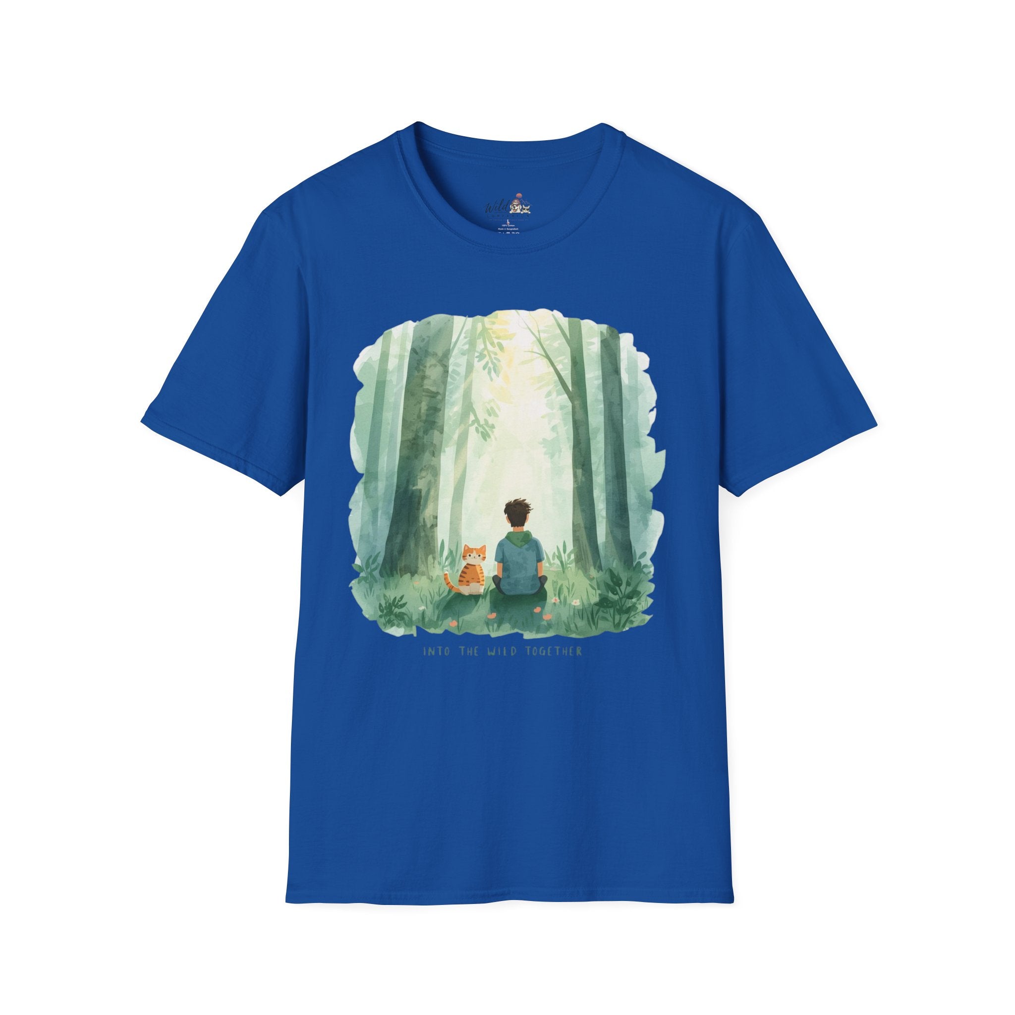 Watercolor Forest Pet 6 Portrait T-Shirt