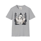 Line Art Dog Mountains 4 T-Shirt