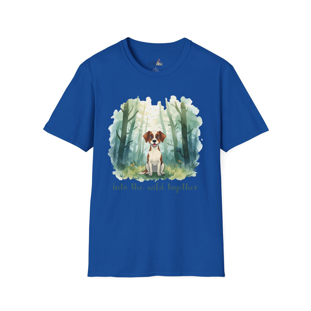 Watercolor Forest Pet 3 Portrait T-Shirt
