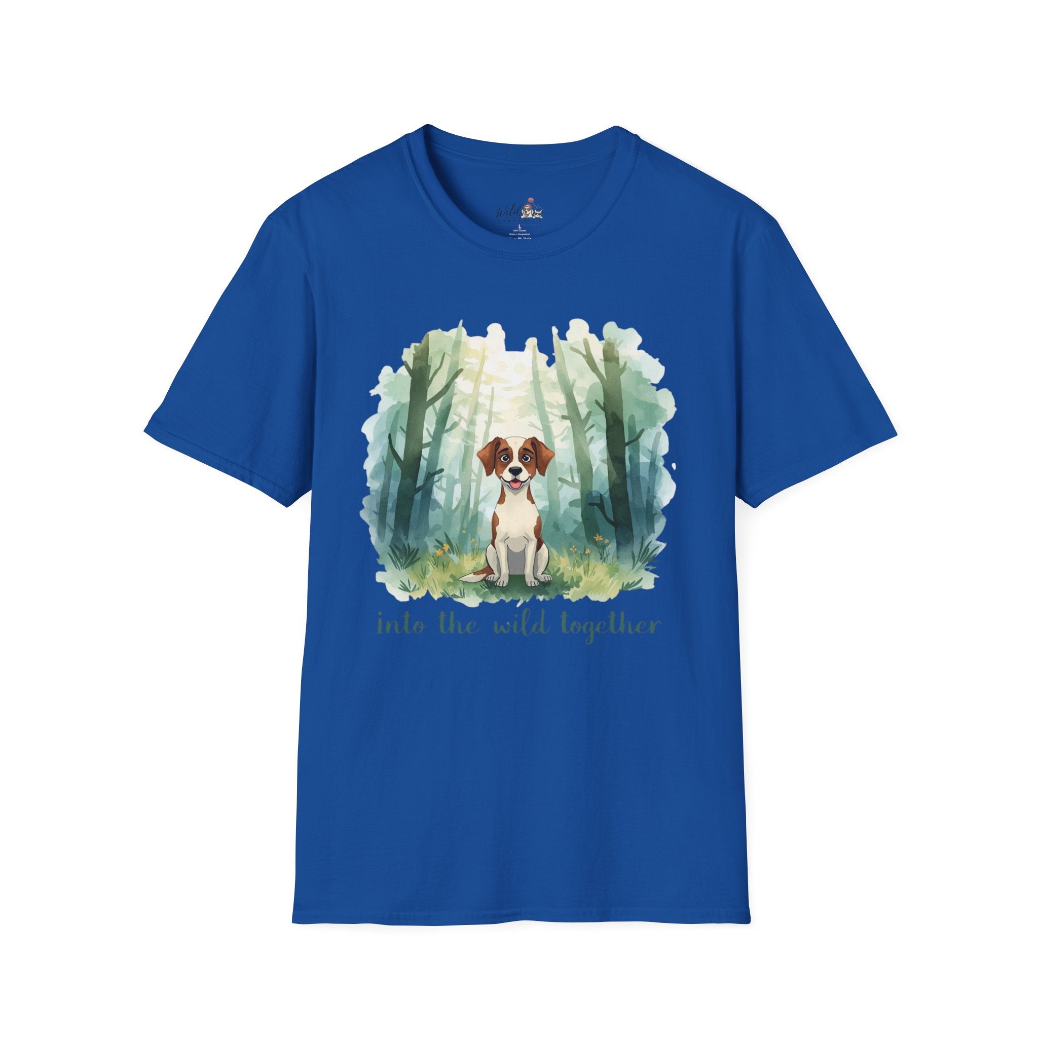 Watercolor Forest Pet 3 Portrait T-Shirt