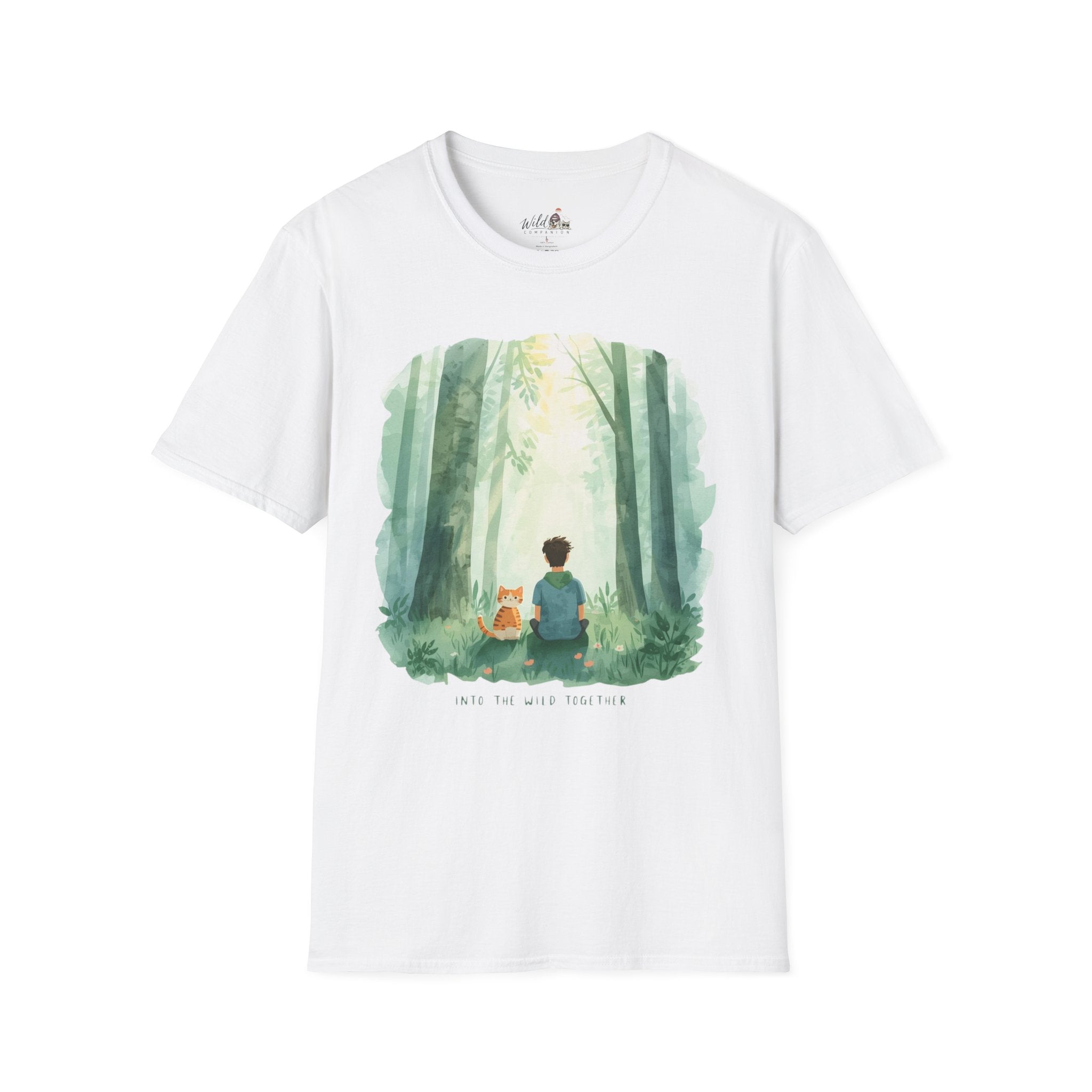 Watercolor Forest Pet 6 Portrait T-Shirt