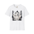 Line Art Dog Mountains 4 T-Shirt