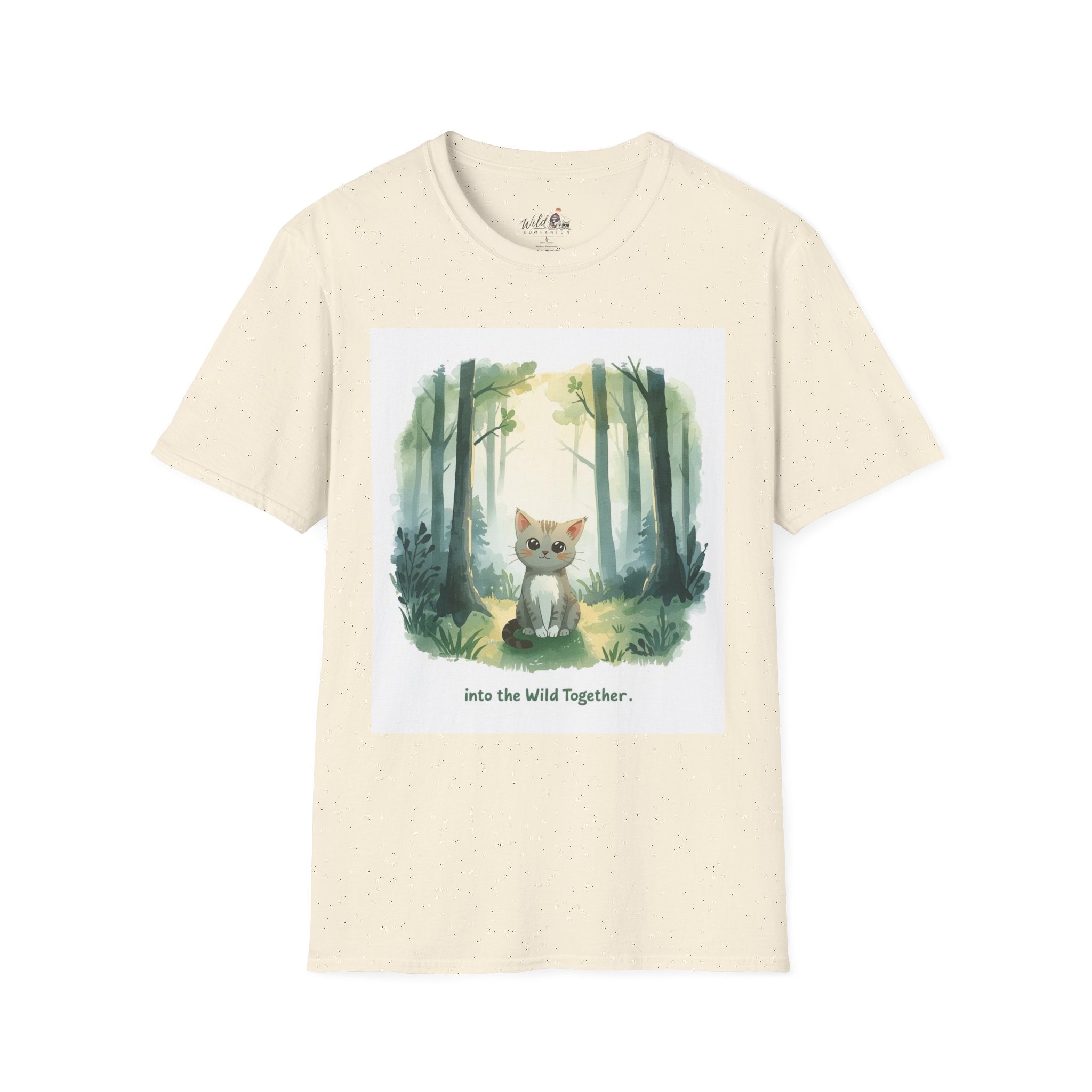 Watercolor Forest Pet 5 Portrait T-Shirt