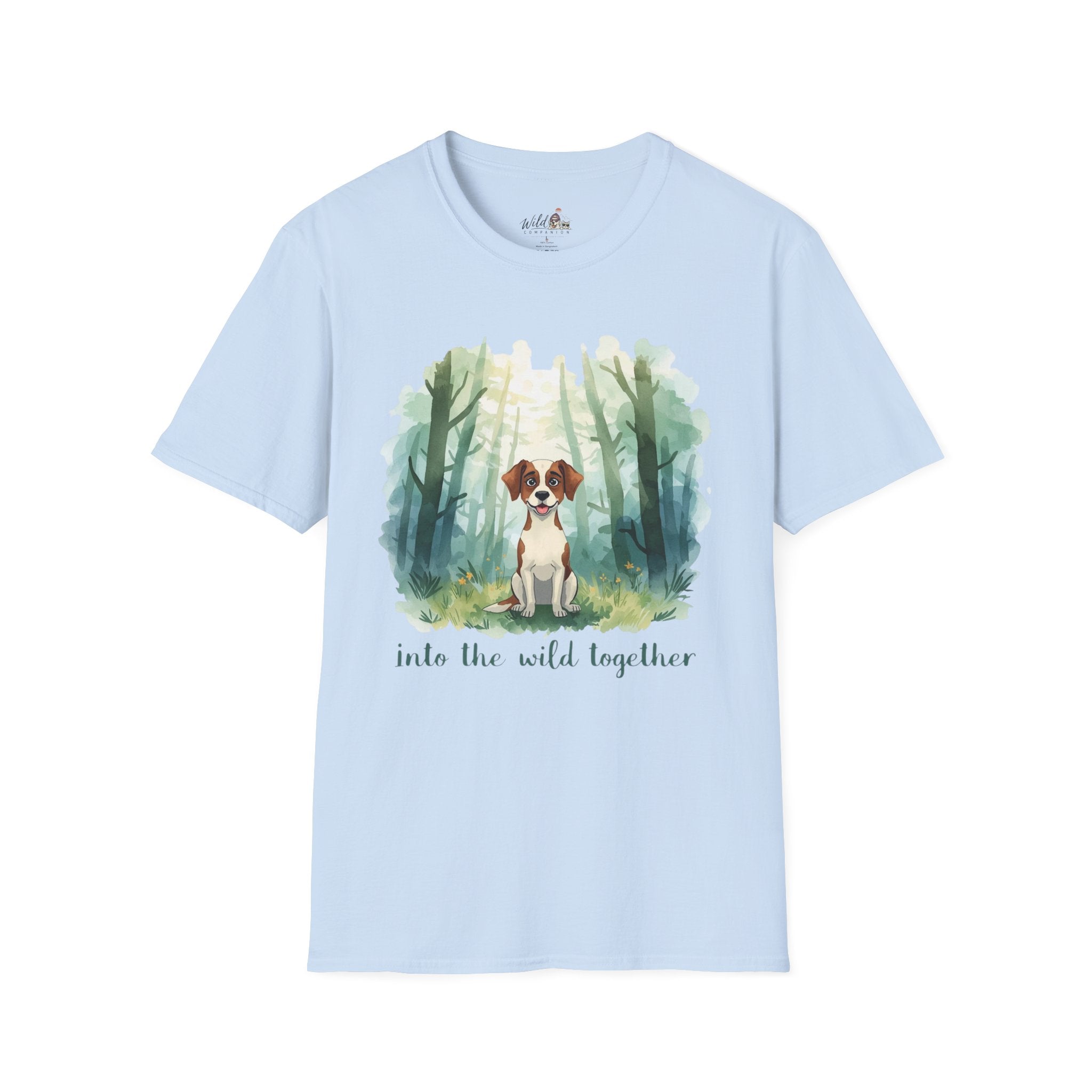 Watercolor Forest Pet 3 Portrait T-Shirt