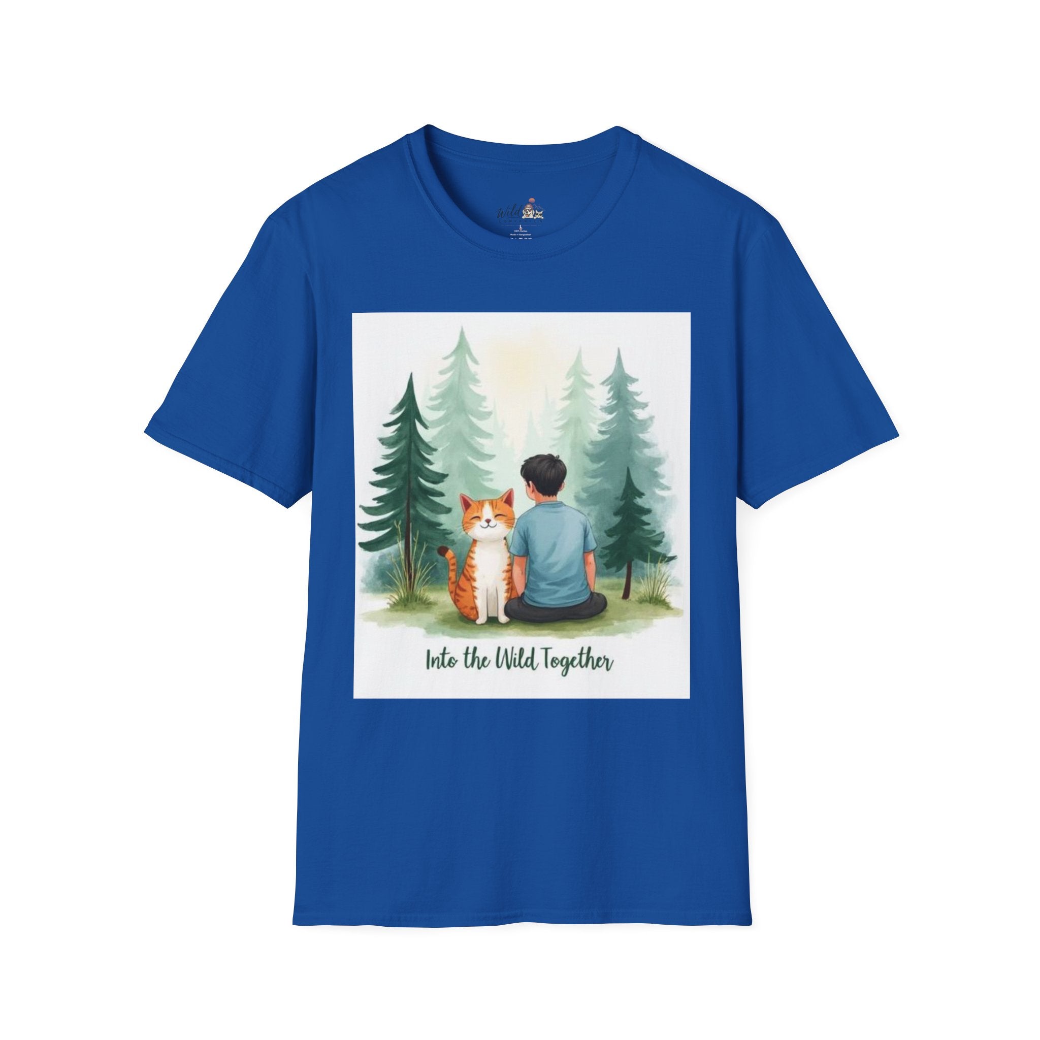 Watercolor Forest Pet 7 Portrait T-Shirt