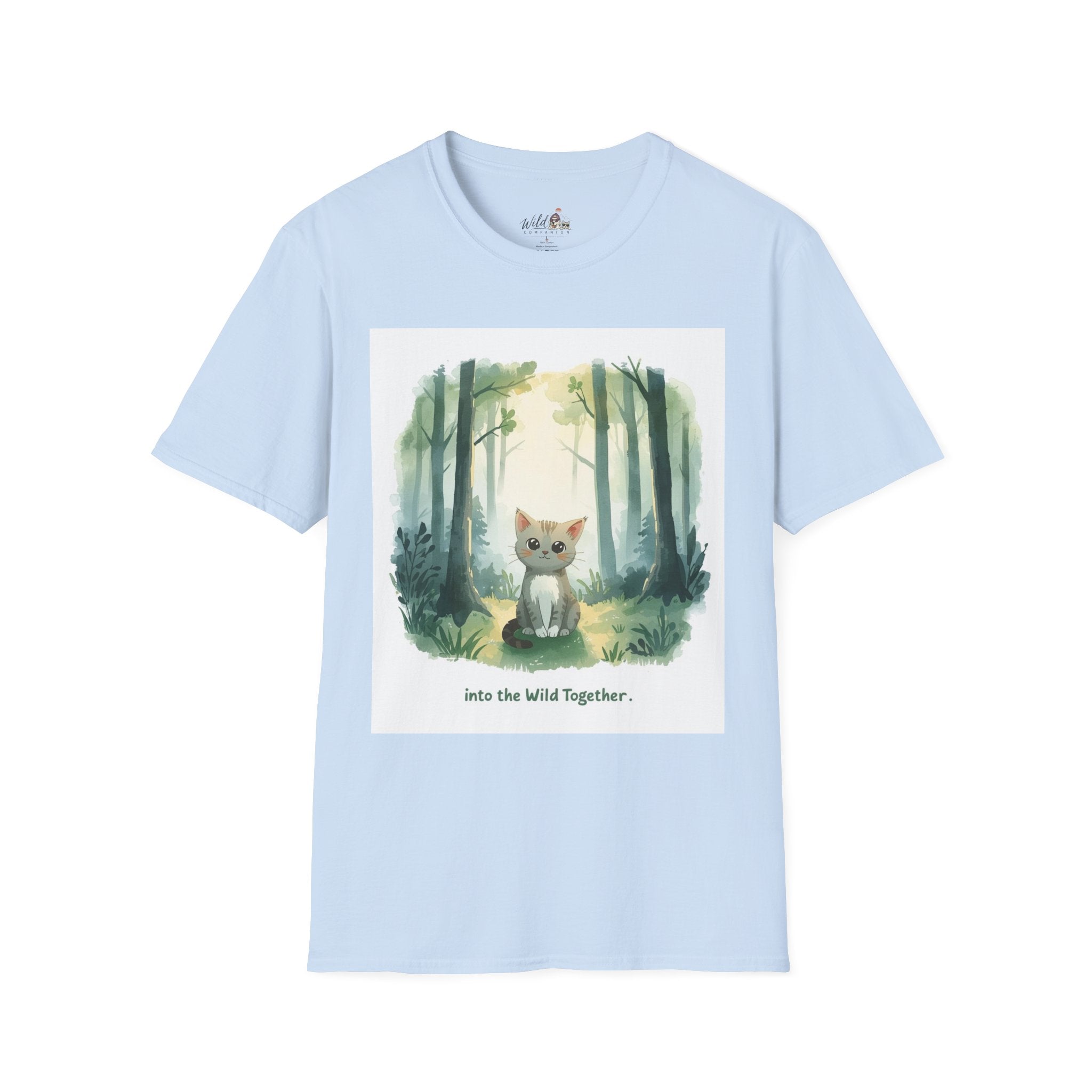 Watercolor Forest Pet 5 Portrait T-Shirt