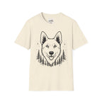 Line Art Dog Mountains 3 T-Shirt