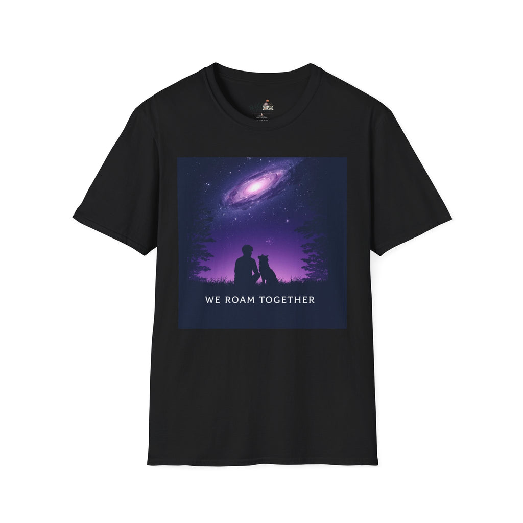 Night Sky with Dog 2 T-Shirt