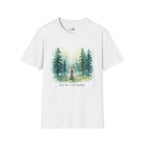 Watercolor Forest Pet 2 Portrait  T-Shirt