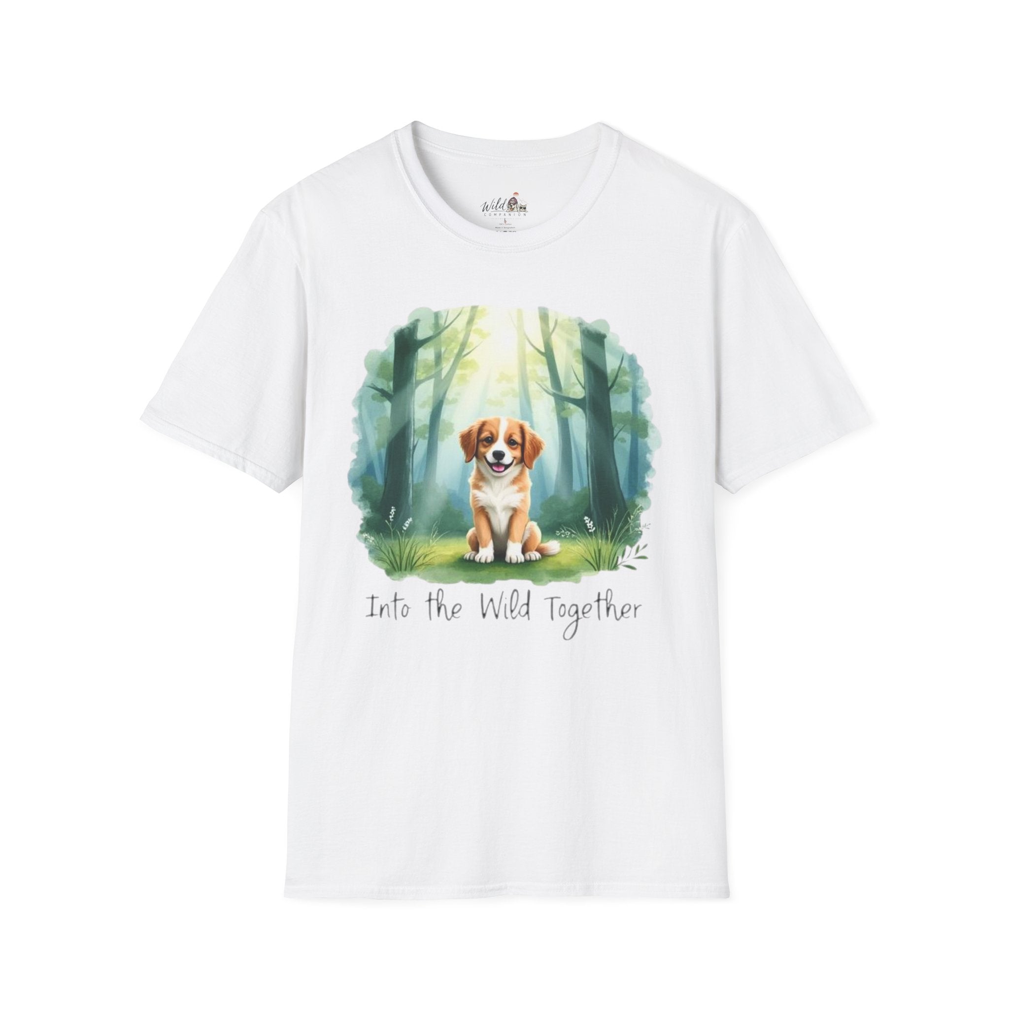 Watercolor Forest Pet 4 Portrait T-Shirt