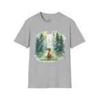 Watercolor Forest Pet 1 Portrait T-Shirt