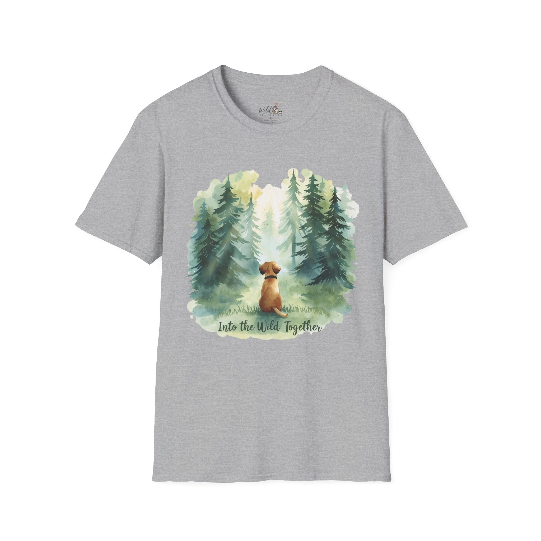 Watercolor Forest Pet 1 Portrait T-Shirt