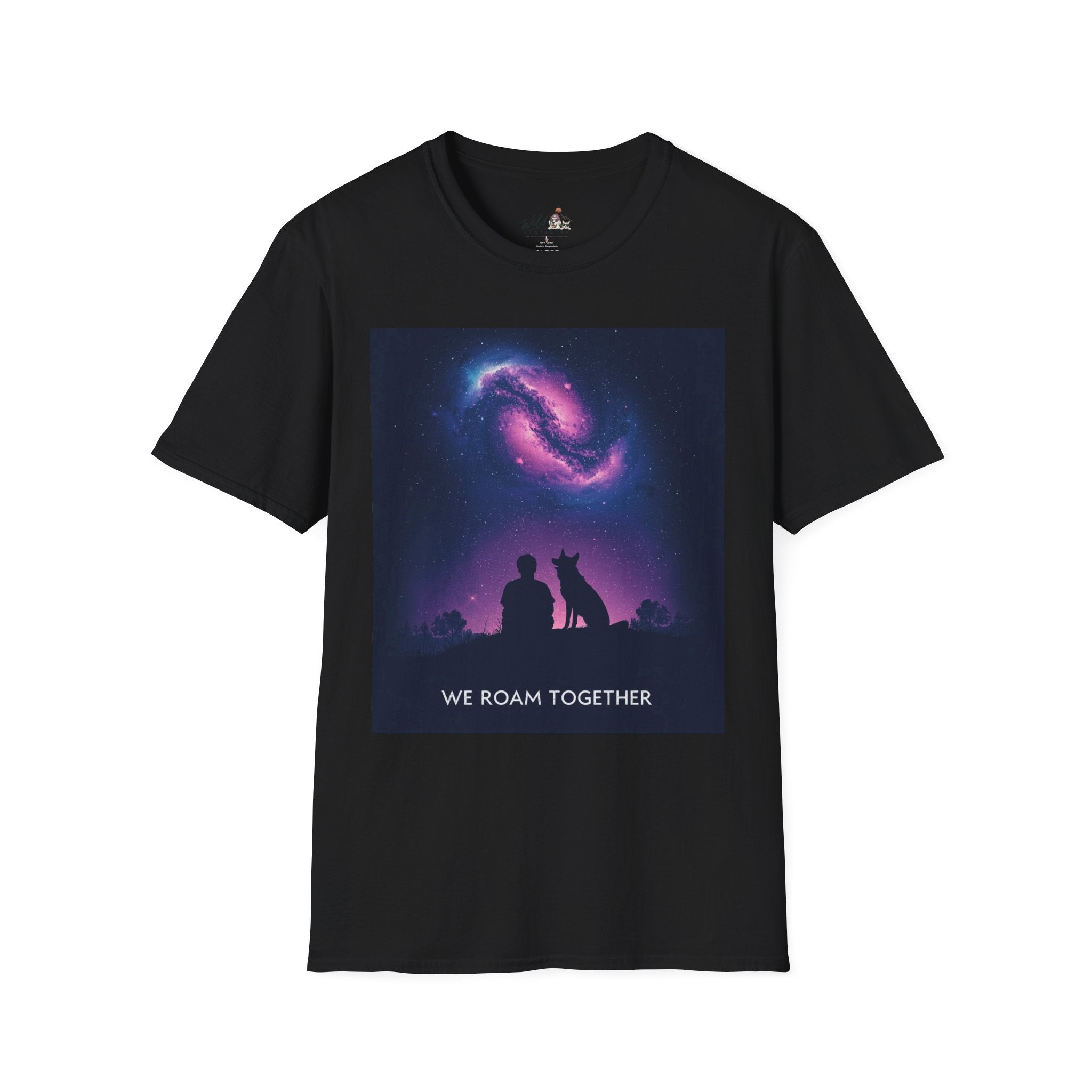 Night Sky with Dog 1 T-Shirt