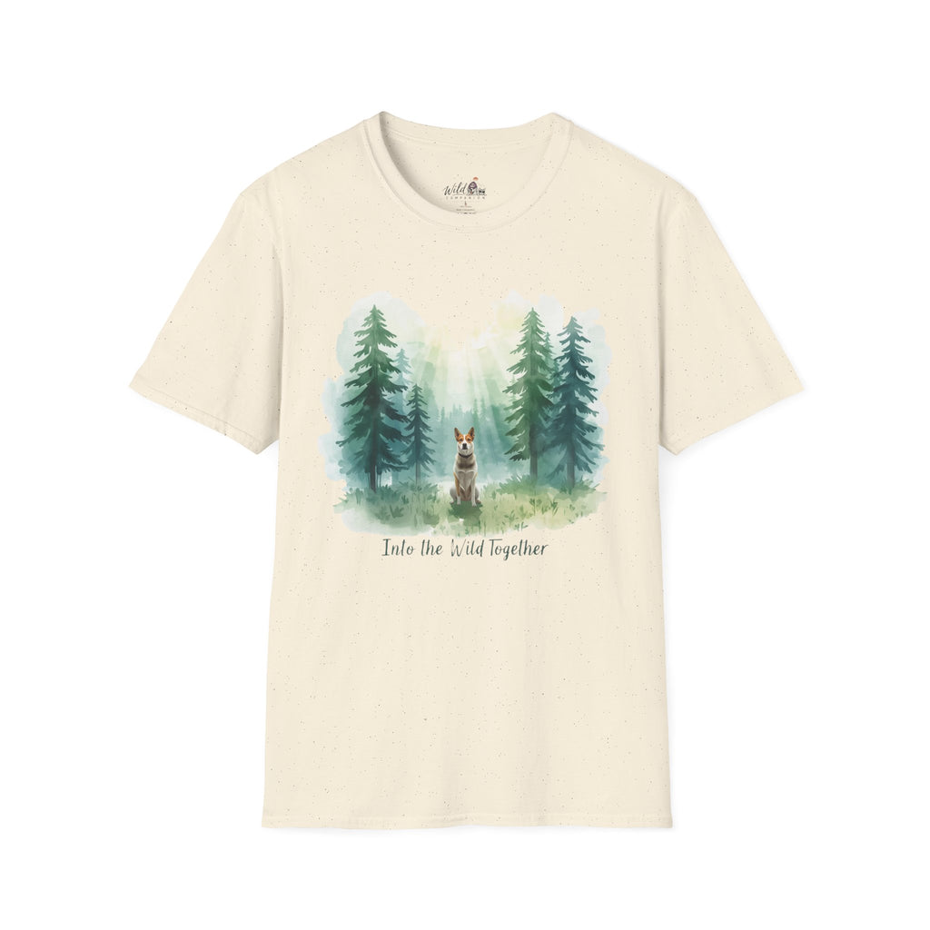 Watercolor Forest Pet 2 Portrait  T-Shirt
