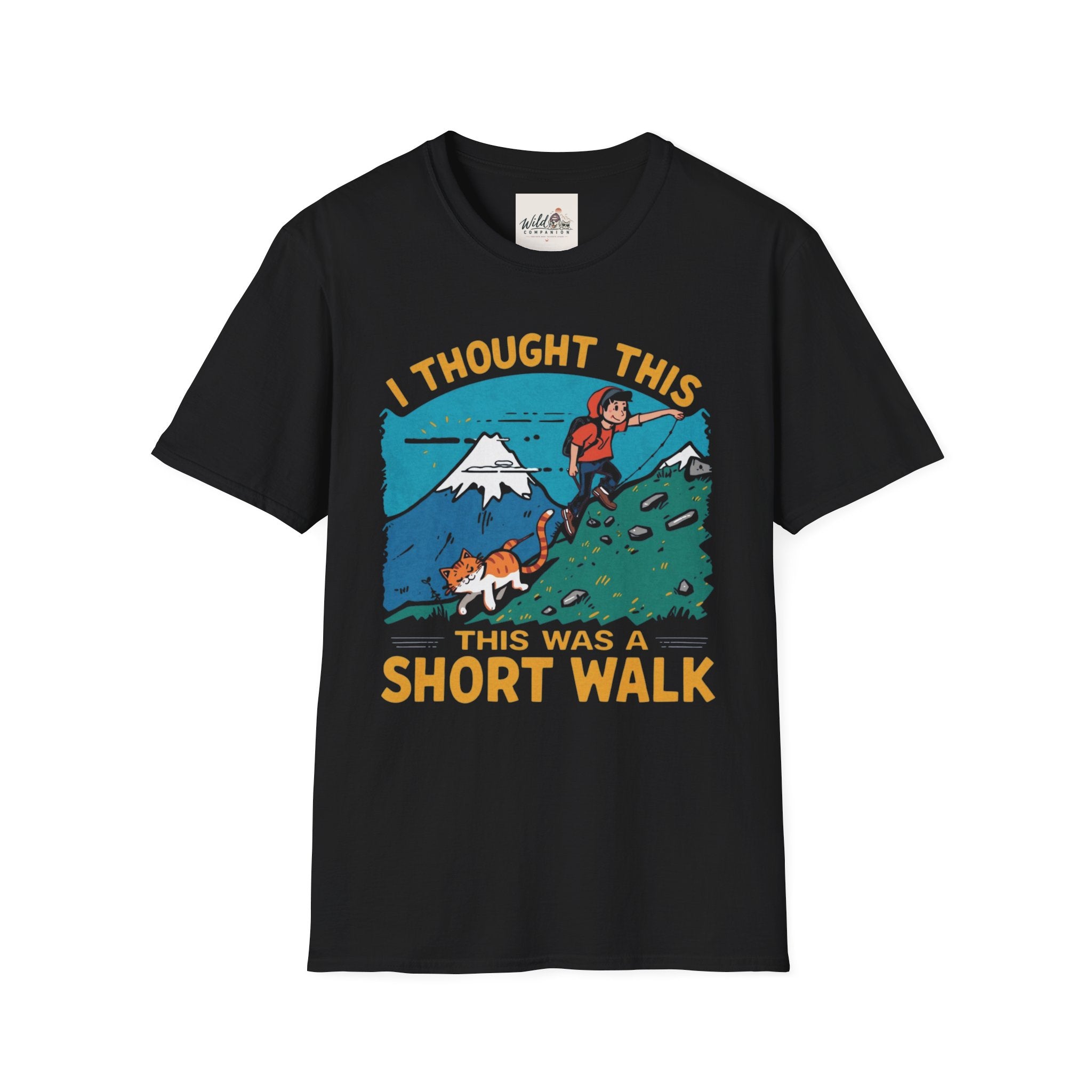 Funny Hiking Cat 1 T-Shirt