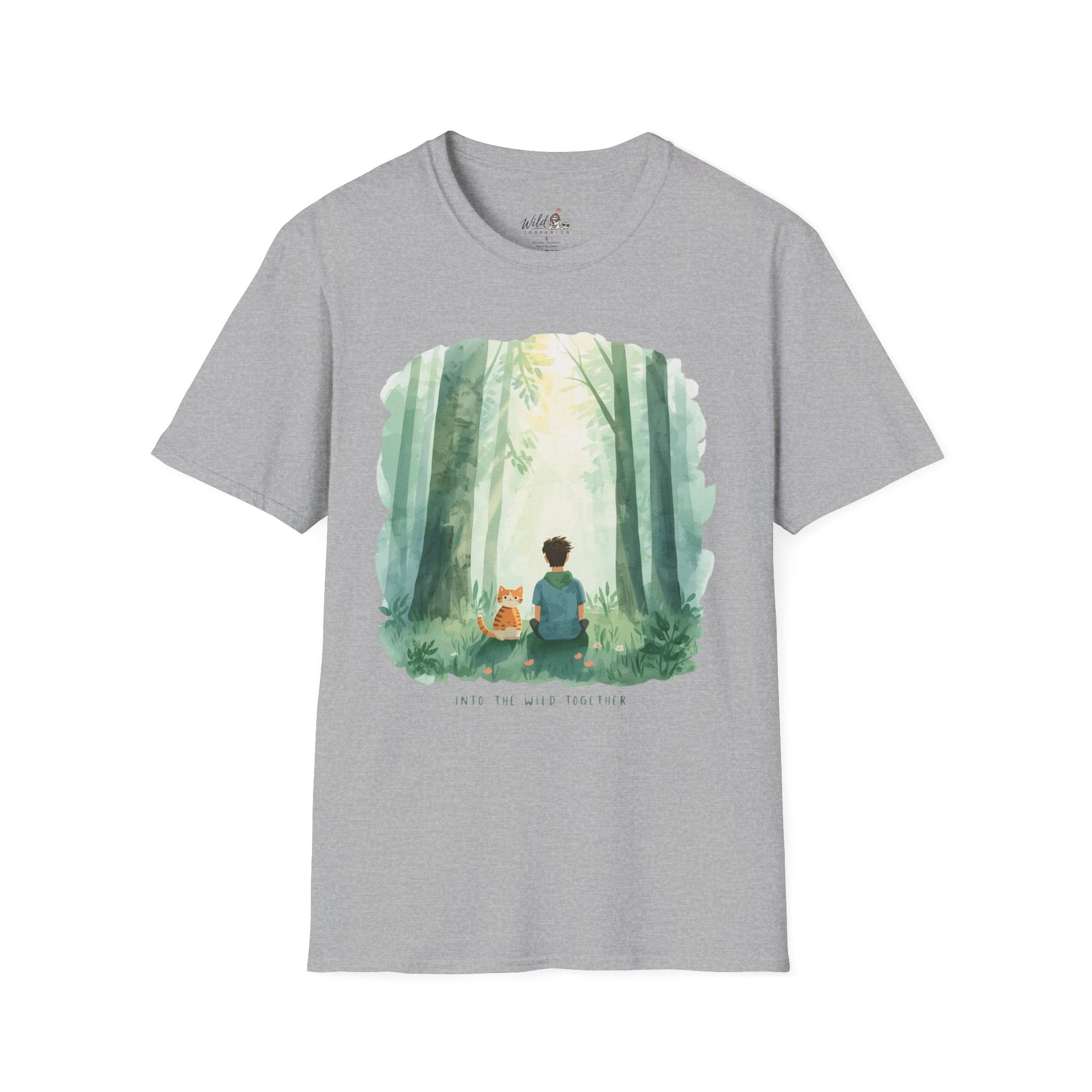 Watercolor Forest Pet 6 Portrait T-Shirt