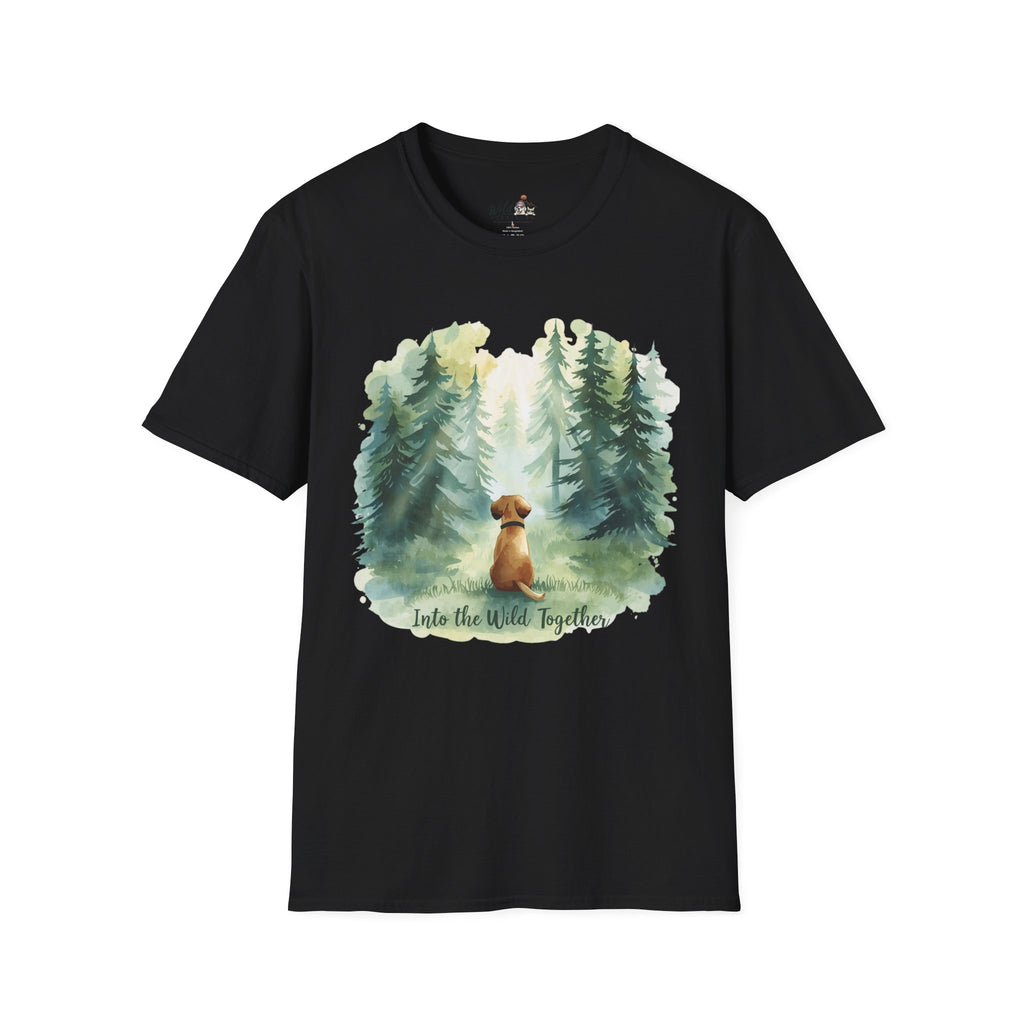 Watercolor Forest Pet 1 Portrait T-Shirt