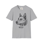 Line Art Dog Mountains 2 T-Shirt