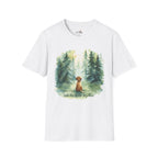 Watercolor Forest Pet 1 Portrait T-Shirt