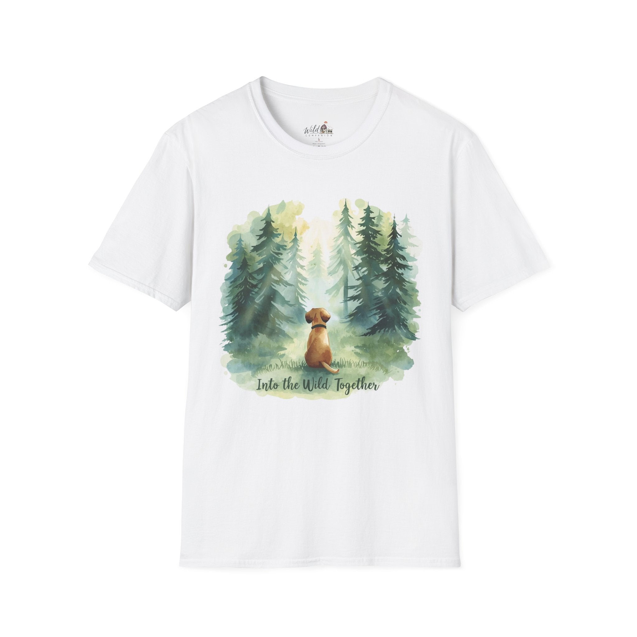 Watercolor Forest Pet 1 Portrait T-Shirt
