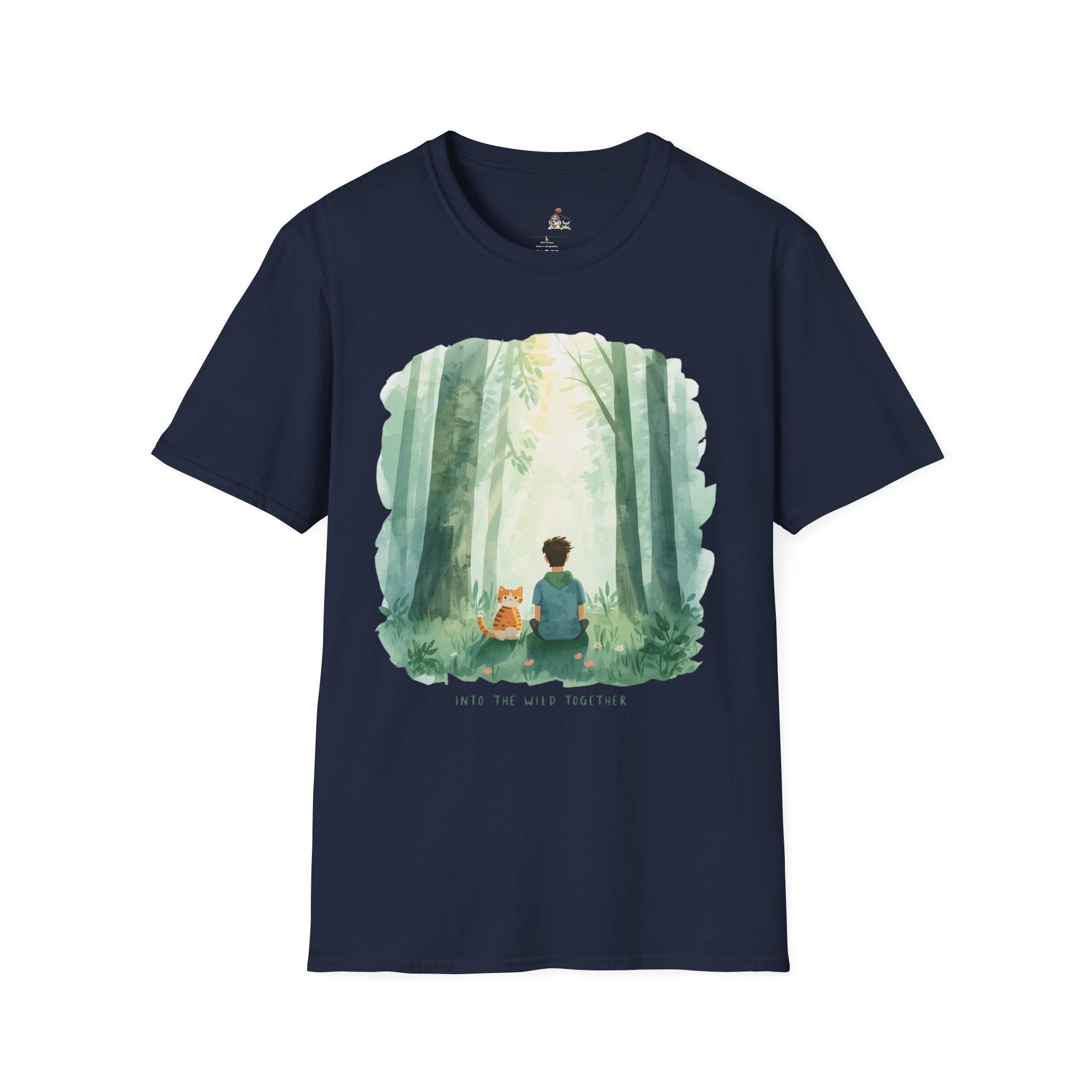 Watercolor Forest Pet 6 Portrait T-Shirt