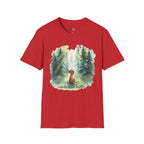 Watercolor Forest Pet 1 Portrait T-Shirt