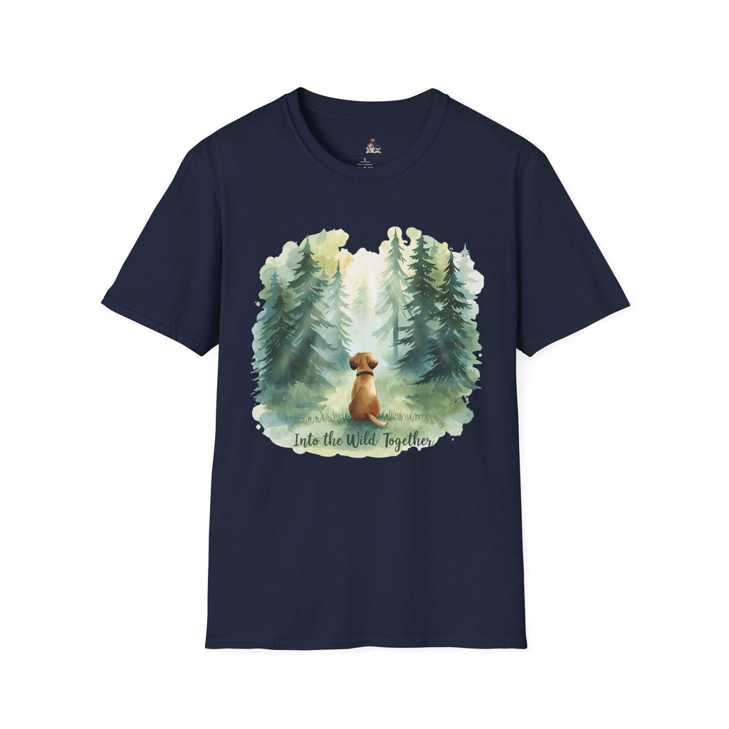 Watercolor Forest Pet 1 Portrait T-Shirt