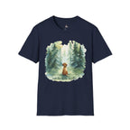 Watercolor Forest Pet 1 Portrait T-Shirt