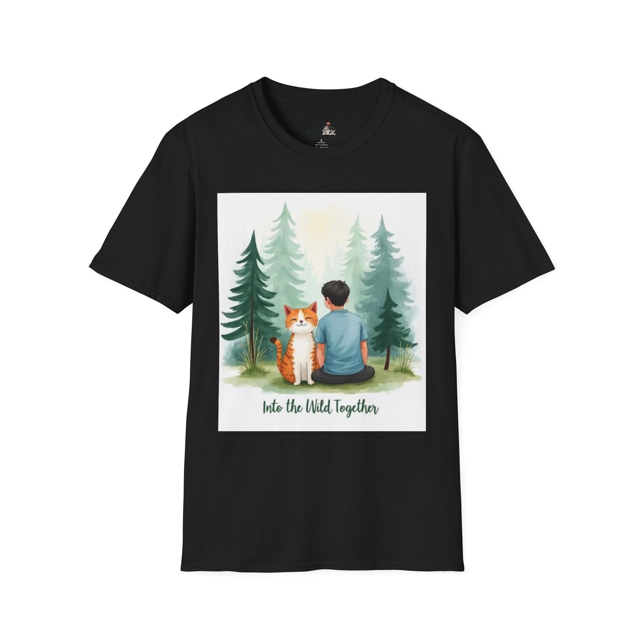 Watercolor Forest Pet 7 Portrait T-Shirt