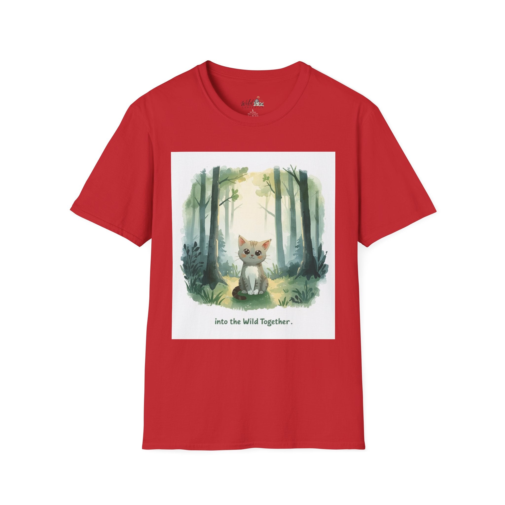Watercolor Forest Pet 5 Portrait T-Shirt