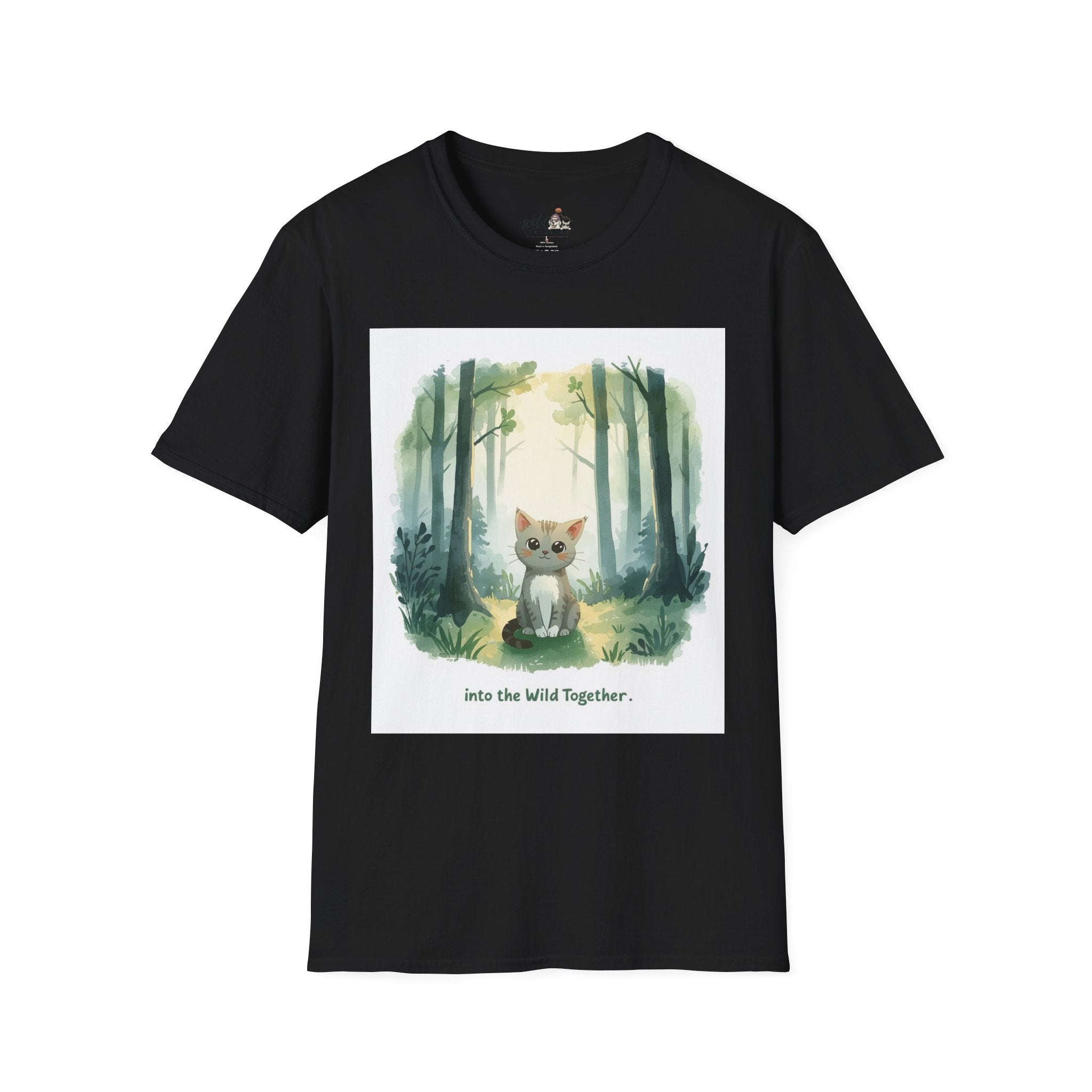 Watercolor Forest Pet 5 Portrait T-Shirt